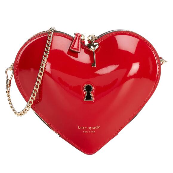 KATE SPADE Key to my Heart Crossbody in True Red